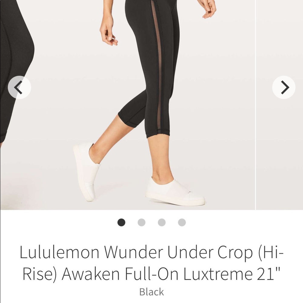Lululemon Wunder Under Crop (Hi-Rise) Awaken Full-On Luxtreme 21"
